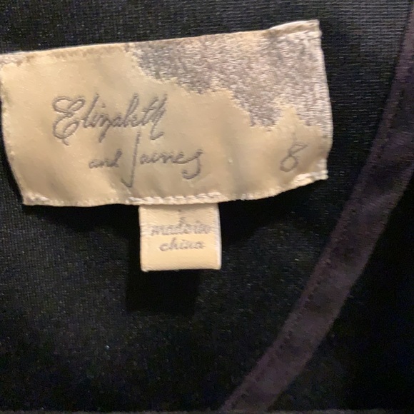 SALE EUC Elizabeth and James fitted jacket, Sz 8, black - Picture 2 of 14